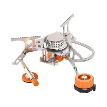 Imagem de Fogão a Gás Portátil Dobrável 3500W - Ideal para Camping e Mochila, Co