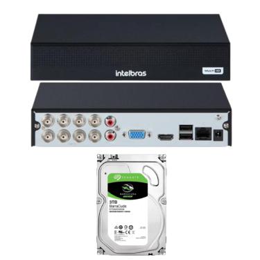 Imagem de Gravador digital mulri Full HD MHDX 1008-C Intelbras C/HD 3TB