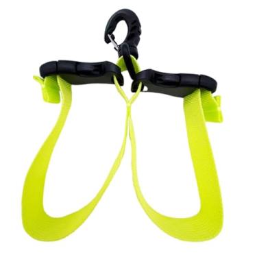 Imagem de oshhni Suporte profissional para nadadeiras de mergulho, fivelas de liberação rápida e versátil, acessórios para natação para adultos, Verde