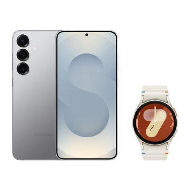 Imagem de S25+ (256GB) - Prata + Watch7 BT 40mm - Creme - Samsung, Prata
