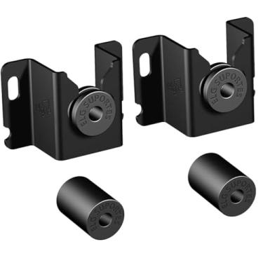 Imagem de Suporte Fixo Universal de Parede Para TVs de 14” a 80” com Bucha e Parafusos Capacidade até 60 kg Padrão VESA de 75x75 a 800x400mm Preto