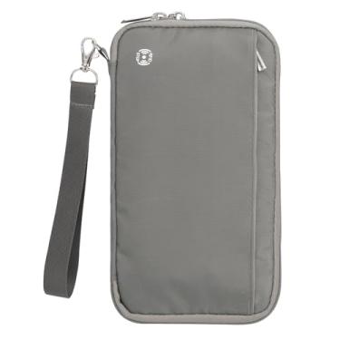 Imagem de WALNEW Porta-passaporte para família de 10 pessoas, carteira com bloqueio de RFID e organizador de documentos, passaportes com zíper, para cartões, cartões de embarque, dinheiro, bilhetes, itens