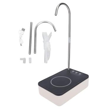 Imagem de Pssopp Dispensador de água de Mesa, Bomba de Garrafa de água Elétrica Portátil, Carregamento USB para Cabeceira, Escritório Doméstico, Exterior (Preta)