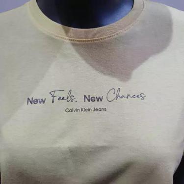 Imagem de Camiseta Calvin Klein Manga Curta Feminina New Year Amarela - CF3PC01BC826-0112-Feminino