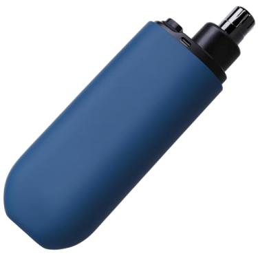 Imagem de Aparador de Pelos Nariz e Orelha Recarregável USB, Portátil, Lâmina Giratória 360° em Aço Inoxidável, Azul (Azul)