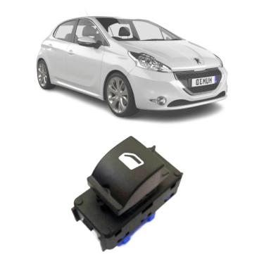 Imagem de Botão Vidro Elétrico Interruptor P/ Peugeot 208 Após 2013