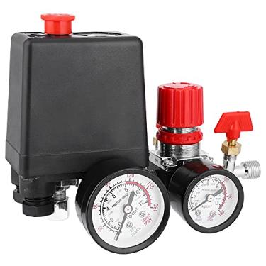 Imagem de Pressure Control Valve Assembly,Small Size and Light Weight,High Accuracy and Responsive For Air Compressor,G2-1/4in Connector Size,G1/8in Pressure (Acessórios quadrados de