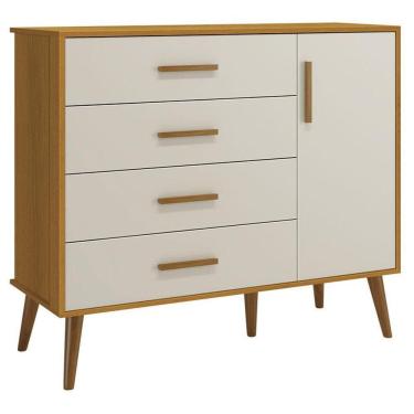 Imagem de Cômoda Infantil Com Porta Isis Areia Acetinado Savana - Reller