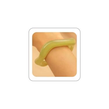 Imagem de BOOZIQ Pulseiras grossas para mulheres pulseiras de resina irregular pulseiras coloridas geométricas abertas pulseiras joias presente para mulheres, 7.5, Resina, Sem Pedra Preciosa