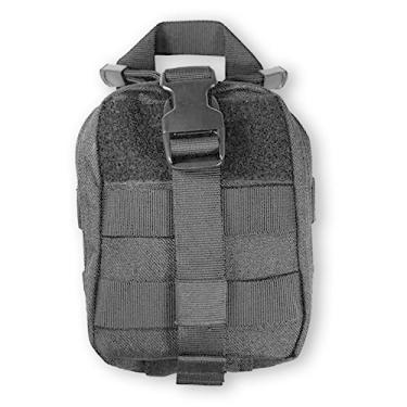 Imagem de Rescue Essentials Bolsa compacta IFAK Rip-Away – Bolsa tática de primeiros socorros para médicos com capacidade Molle e painel Rip Away (verde OD)