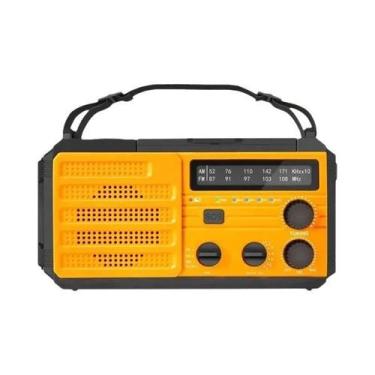 Imagem de Rádio Portátil Solar De Sobrevivência Com Manivela AM/FM, Carregador U