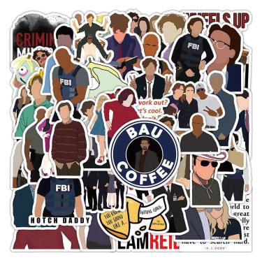 Imagem de Adesivos de vinil impermeável Criminals Minds, anime, 50 unidades