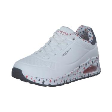 Imagem de Skechers Tênis feminino Uno - Free Stryde, Branco/vermelho/azul., 35