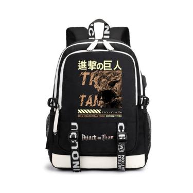 Imagem de Mochila Attack on Titans Levis Ackermans Cartoon Kids