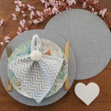 Imagem de Kit mesa posta supla lugar americano 8 capas de sousplat em tecido - C