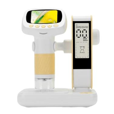 Imagem de Garosa Microscópio Infantil Com Tela IPS de 2 Polegadas, Resolução 1920x1080P, Microscópio Digital Portátil para Idades de 3 a 8 Anos, 8 LEDs Ajustáveis ​​e Temporizador para Exploração Interna e