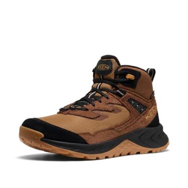Imagem de KEEN Botas femininas Hightrail de couro isolado, durável, de altura média, impermeável, para caminhadas na neve, Esquilo/Bisão, 37
