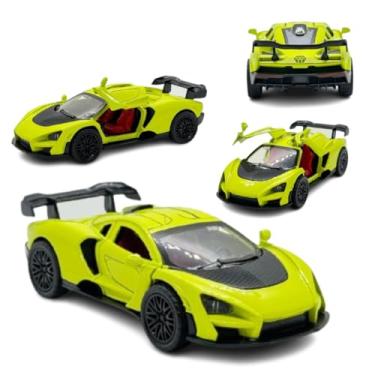Imagem de Carro de Brinquedo McLaren Senna, Miniatura Esportiva, Escala 1:32, Verde