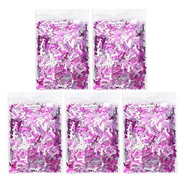 Imagem de SIWOTED 8mm Rosa Confetti Party Glitter Lantejoulas Decorações de mesa para enfeites de batismo de meninas (Número)