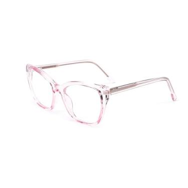 Imagem de Armação de óculos unissex de acetato para mulheres e homens, armação leve para uso diário