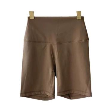 Imagem de Shorts De Yoga Femininos De Cintura Alta, Ajuste Slim, Levanta O Bumbu