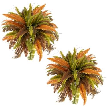 Imagem de Keeplush Planta artificial de samambaia Boston de 107 cm, 2 samambaias falsas para uso ao ar livre, plantas artificiais realistas com 86 folhas para jardim, varanda, pátio, casa, escritório, sala de