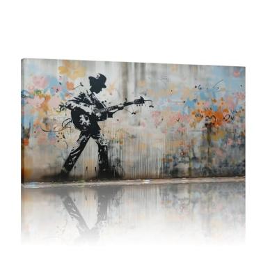 Imagem de Banksy Artwork Graffiti Wall Art, Graffiti Canvas Print Wall Art, Conjunto de 1 Arts Banksy Canvas, Graffiti Boy Poster - (40x80cm)16x32 polegadas sem moldura