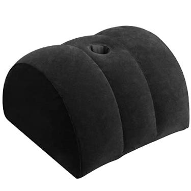 Imagem de Travesseiro inflável para dormir na cama – Almofada portátil para costas, joelho, perna, quadril, almofada ergonômica para alívio da dor, refluxo ácido, acampamento, ioga, posicionador de sofá leve