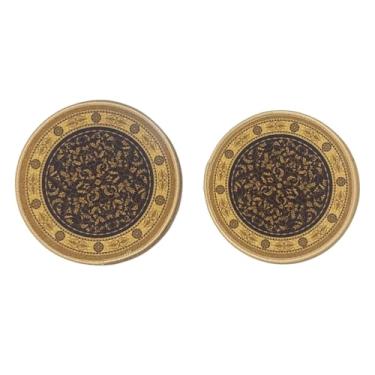 Imagem de Jogo de Descanso de Panela, 2 Peças, Estampado, Emborrachado, 18cm e 20cm de Diâmetro, Base de Borracha (Grego)