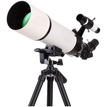 Imagem de Telescópio monocular, telescópios de alta potência para iniciantes em astronomia, espelho ereto de 45 graus, diâmetro grande de 80 mm, localizador de 5 x 24, telescópio para crianças com binóculos de