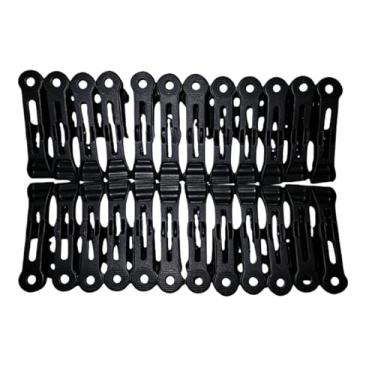Imagem de Prendedor Reforçado de roupa, Pregador Reforçado de roupa para varal 3.5 cm x 5.5 cm para Roupas Leves e Pesadas, Duráveis para Uso Doméstico(120 Preto)