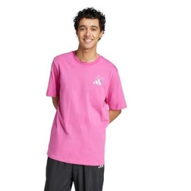Imagem de Camiseta Adidas Estampada Lounge Pastel Embroidery Masculina-Masculino