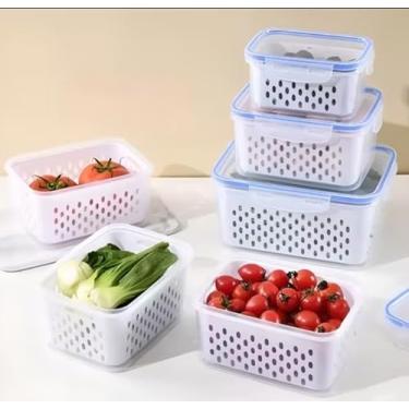 Imagem de Kit organizador de geladeira