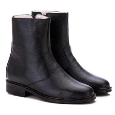 Imagem de Bota Masculina Ranster em Couro legítimo Preto Conforto e Estilo-Masculino