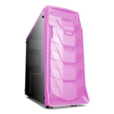 Imagem de Gabinete Gamer Mymax Taurus Mid Tower, Led Vermelho, ATX e Micro-ATX, USB 3.0, Rosa