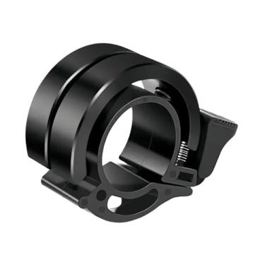 Imagem de Sino de bicicleta clássico giratório buzina de segurança para adultos, crianças e mulheres, acessório universal de equipamento de buzina de aviso para ciclismo(Black-double 22-1pc)