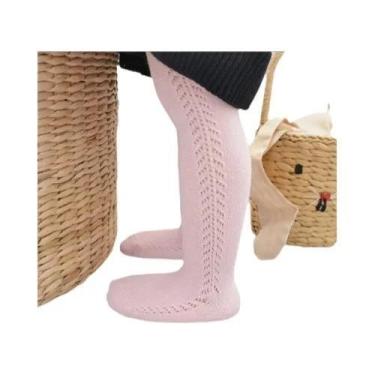 Imagem de Meias De Algodão Tricotadas Para Meninas De Verão 0-8 Anos Meia Calça 