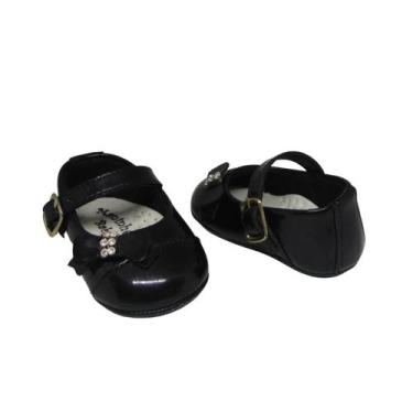 Imagem de Sapatinho de Bebe Sapatilha Laço Lateral Feminino Infantil Menina Mano