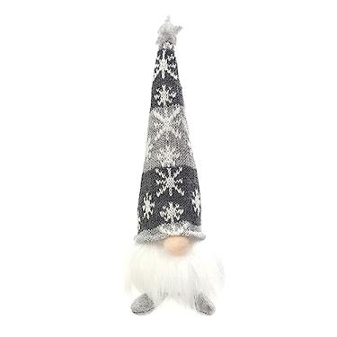 Imagem de Boneco de Pelúcia Ornamental Gnome com Luz LED Sentado Café Decoração para Lar Interior Varanda Lareira Prateleira Mesa