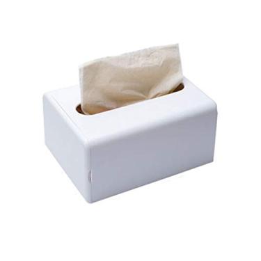 Imagem de 3FLQOOPP Suporte de caixa de lenços de papel autoadesivo portátil de parede organizador doméstico suporte de toalha de papel caixa de papel higiênico (cor: D) (3) (Argento)