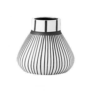 Imagem de U5GAAALPPQ9 Decoração de casa moderna vaso de cerâmica ornamentos de decoração de sala de estar arranjo de flores hidropônico garrafa de cerâmica vaso de flores (cor: 03) (4)