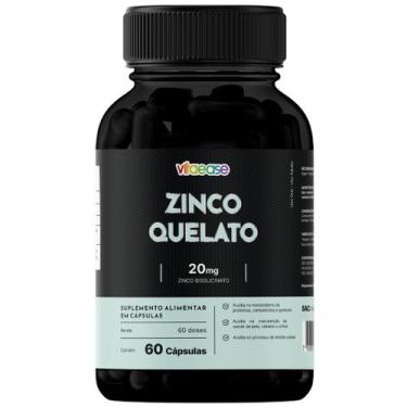 Imagem de Zinco Quelato 20 mg  60 Cápsulas  Vitaease, 60 Cápsulas (1 Frasco), Se