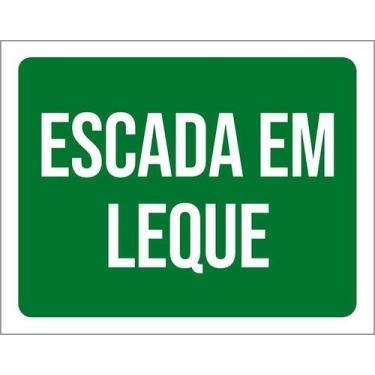 Imagem de Placa Sinalização Escada Em Leque 27X35 - Sinalizo