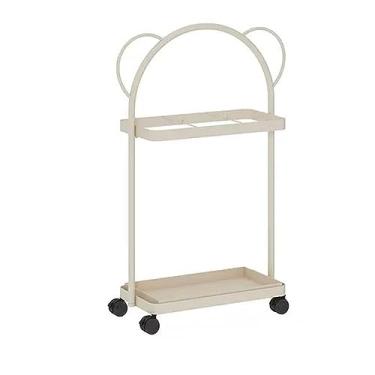 Imagem de x3anggyt5 Suporte de guarda-chuva de grande capacidade interno, balde com bandeja coletora, prateleira de armazenamento comercial doméstica com rodas, organizador de economia de espaço, decoração de