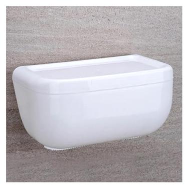 Imagem de Capa de caixa de lenços sem perfuração, suporte de papel higiênico, suporte de papel higiênico, toalha de papel, cozinha, banheiro, caixa de armazenamento, suporte de caixa de lenços (branco)
