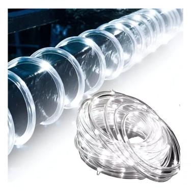 Imagem de Pisca Mangueira Natal 230 Lâmpadas Leds Branco De 10m 220v