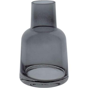 Imagem de Vaso Decorativo Enfeite Casa Home&co Vidro 14x9x9cm Cinza