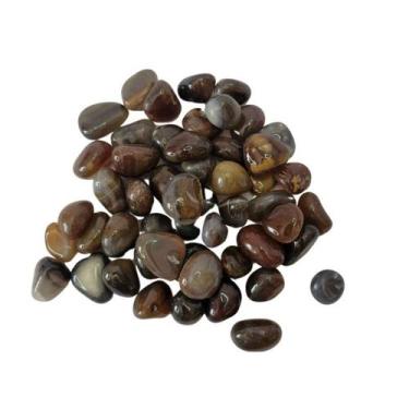 Imagem de Pedra Ágata Caramelo 1 A 2 Cm Rolada 250G Natural - Meta Atacado