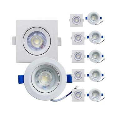 Imagem de Kit 5 Un Luminária De Teto Spot Led 7W Direcionável 3000K - granfei