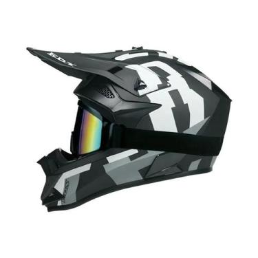 Imagem de Capacete De Motocross Unissex Para Adultos E Crianças, Certificado DOT